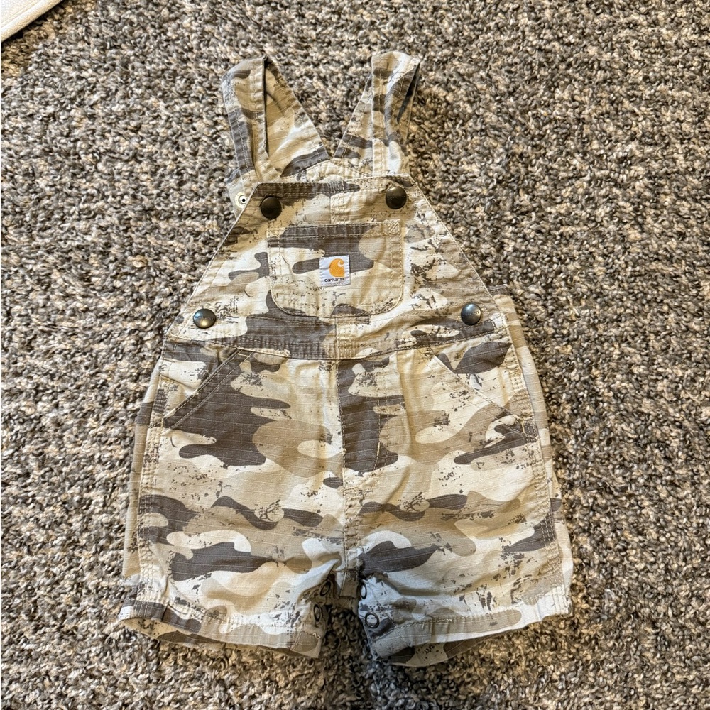 Carhartt Kids Camo Print Overalls 3months